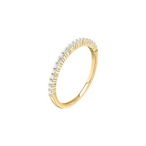 Γυναικείο μισόβερο δαχτυλίδι από ασήμι 925ο - La Petite Story