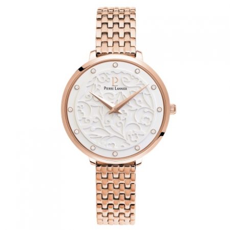 053J908 - Γυναικείο ρολόι PIERRE LANNIER Eolia Crystals rose gold Stainless Steel Bracelet