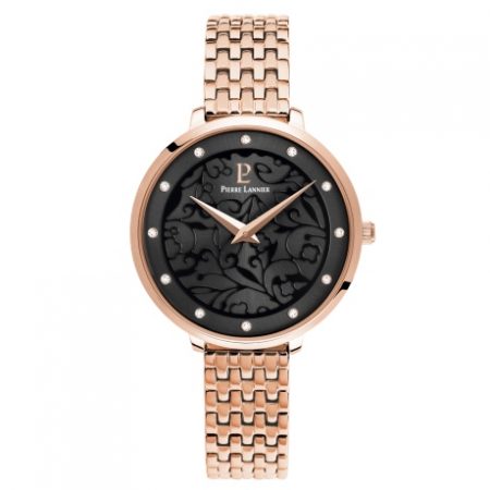 053J938 - Γυναικείο ρολόι PIERRE LANNIER Eolia Crystals rose gold Stainless Steel Bracelet