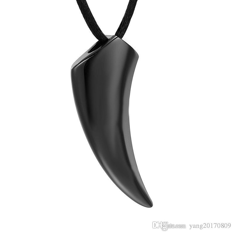Κρεμαστό κόσμημα ¨Wolf tooth¨ από ανοξείδωτο ατσάλι - N016B - Image 3