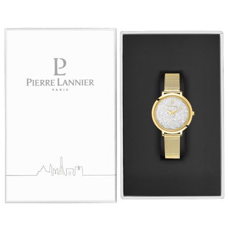 105j508 - Γυναικείο ρολόι PIERRE LANNIER Crystals Gold Stainless Steel Bracelet - Image 4
