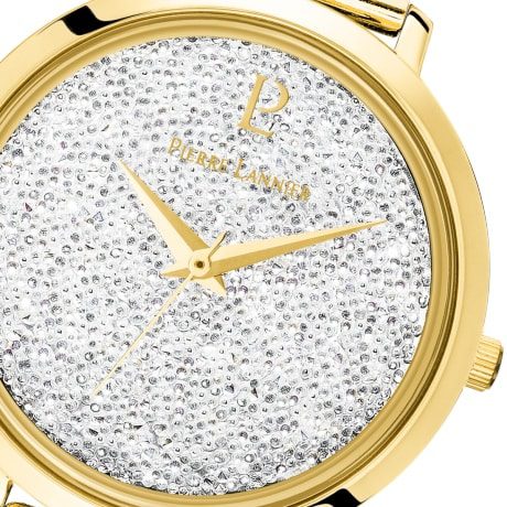 105j508 - Γυναικείο ρολόι PIERRE LANNIER Crystals Gold Stainless Steel Bracelet - Image 3