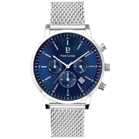 Ανδρικό ρολόι PIERRE LANNIER Chronograph Silver Stainless Steel Bracelet - 205G168