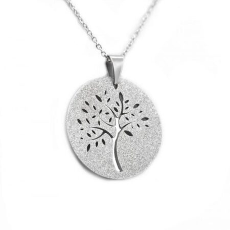 Μενταγιόν Tree of life από ανοξείδωτο ατσάλι -N532SS