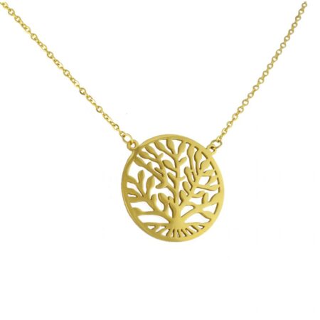 Μενταγιόν Tree of life από ανοξείδωτο ατσάλι Snazzy - N530G