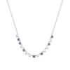 ROSATO Ασημένιο κολιέ Cubica με Tanzanite Zirgons - RZCU68