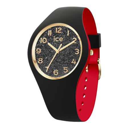 Γυναικείο ρολόι ICE-WATCH, μαύρο με glitter
