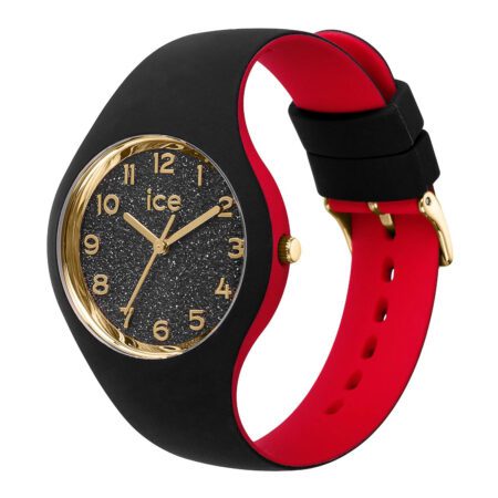 Γυναικείο ρολόι ICE-WATCH, μαύρο με glitter