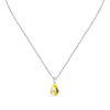 Κολιέ Tesori Yellow Drop Large από Ασήμι 925ο με ζιργκόν σε σχήμα δάκρυ και κίτρινο-χρυσό χρώμα του οίκου Morellato.