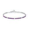 Βραχιόλι tennis Purple γυναικείο Morellato από ασήμι 925ο με μωβ και ασημί ζιργκόνς