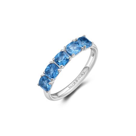 Δαχτυλίδι μισόβερο Fancy Blue του οίκου BROSWAY