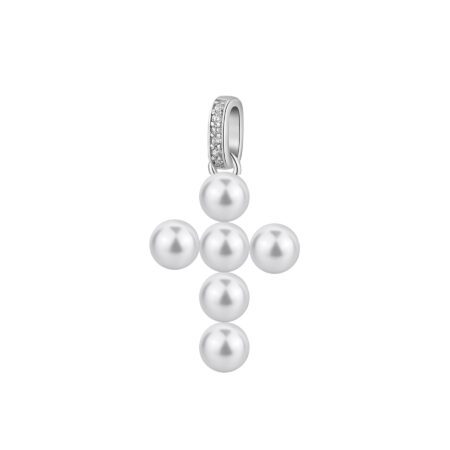 Charm Fancy Pearl cross του οίκου BROSWAY