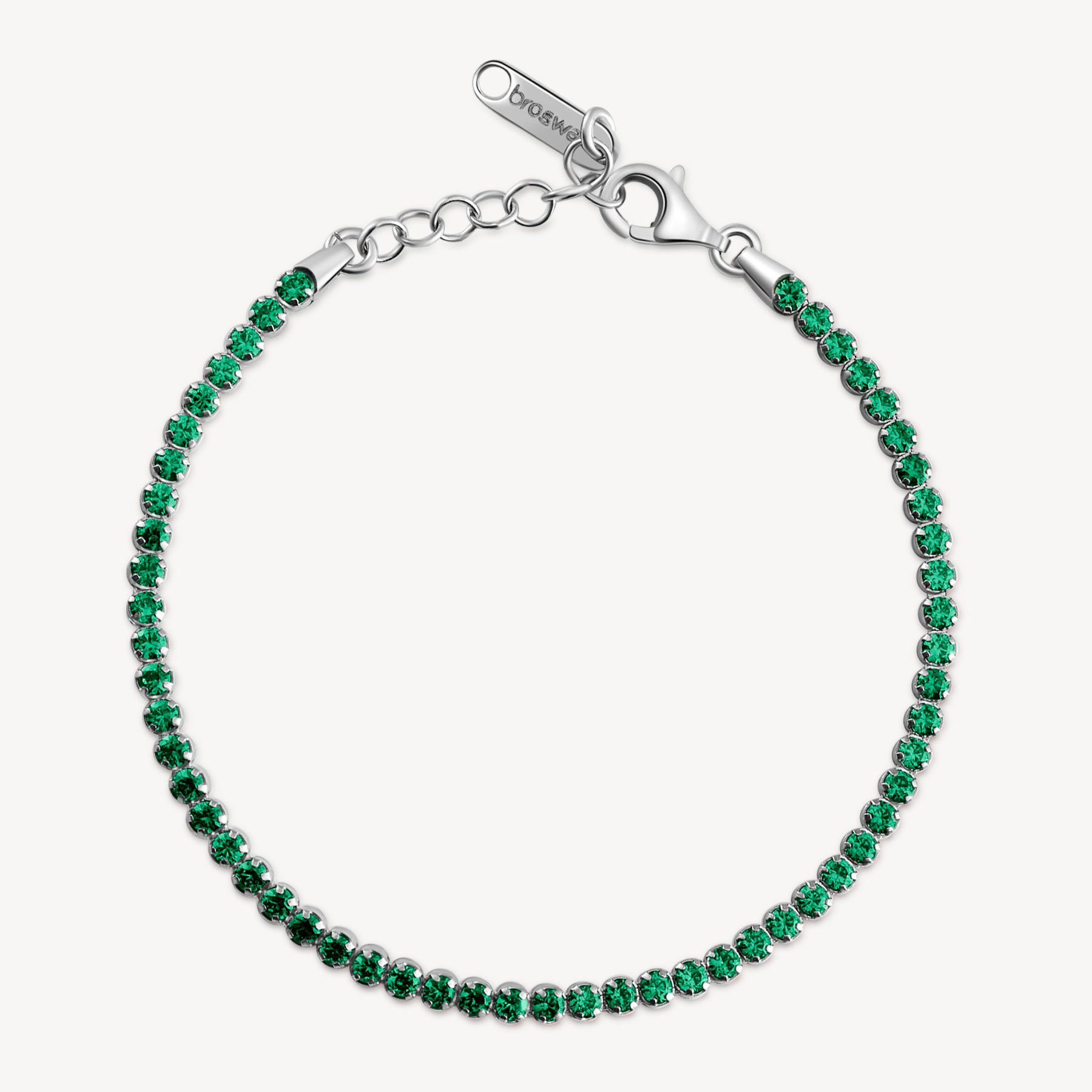 Βραχιόλι Tennis Fancy green του οίκου BROSWAY