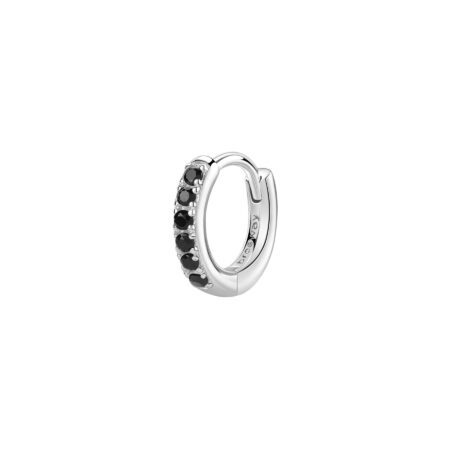 Σκουλαρίκι Black κρίκος 12mm Fancy - BROSWAY