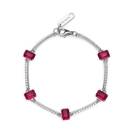 Βραχιόλι Fancy Passion Ruby του Οίκου BROSWAY από Ασήμι 925ο με Ζιργκόν