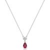 Κολιέ Fancy Passion Ruby του Οίκου BROSWAY από Ασήμι 925ο με Ζιργκόν