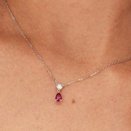Κολιέ Fancy Passion Ruby του Οίκου BROSWAY από Ασήμι 925ο με Ζιργκόν