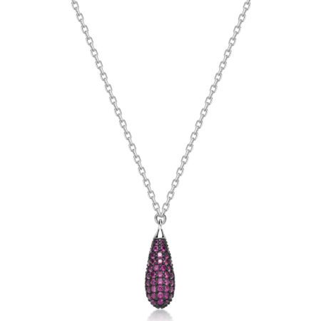 Κολιέ Fancy Passion Ruby του Οίκου BROSWAY από Ασήμι 925ο με Ζιργκόν