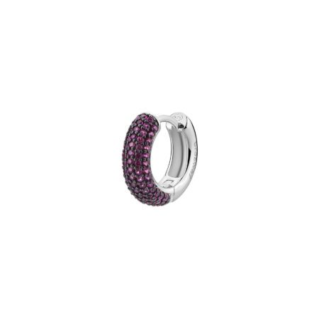 Σκουλαρίκι κρίκος 15mm Fancy Ruby - BROSWAY από ασήμι 925ο