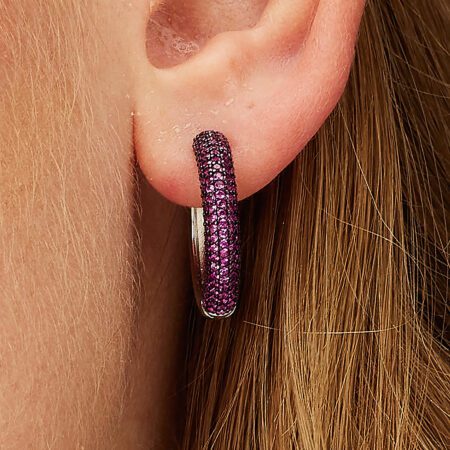 Σκουλαρίκι Fancy Ruby - BROSWAY από ασήμι 925ο