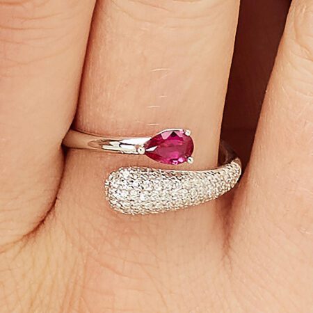 Δαχτυλίδι γυναικείο Fancy Passion Ruby του Οίκου BROSWAY από Ασήμι 925ο με Ζιργκόν