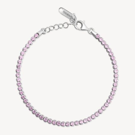 Βραχιόλι Tennis Fancy Pink του οίκου BROSWAY από ασήμι 925ο