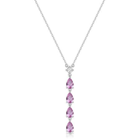 Κολιέ Fancy Pink του οίκου BROSWAY από ασήμι 925ο