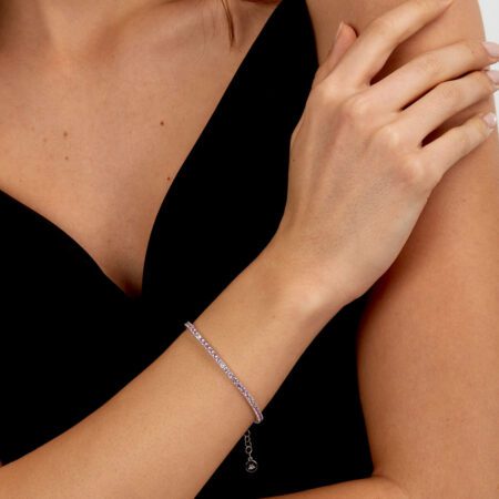 Βραχιόλι TENNIS Ροζ του οίκου MORELLATO από ασήμι 925ο και Cubic zirgons