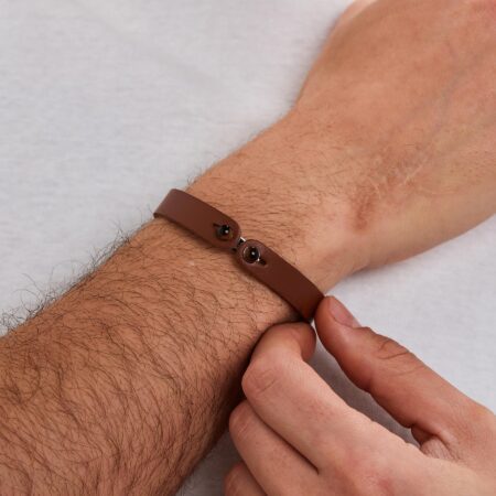 Brosway Unisex Δερμάτινο Βραχιόλι σε Καφέ Χρώμα - BIK153