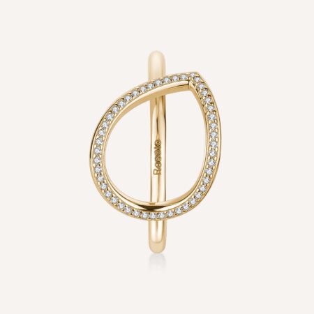 Rosato Ασημένιο Επίχρυσο Δαχτυλίδι με Ζιργκόν – Minimal Luxury -RZSO40