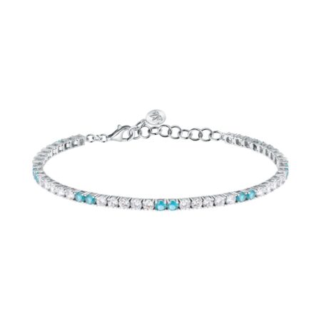 Βραχιόλι TENNIS White-Light Blue - MORELLATO - SAIW228