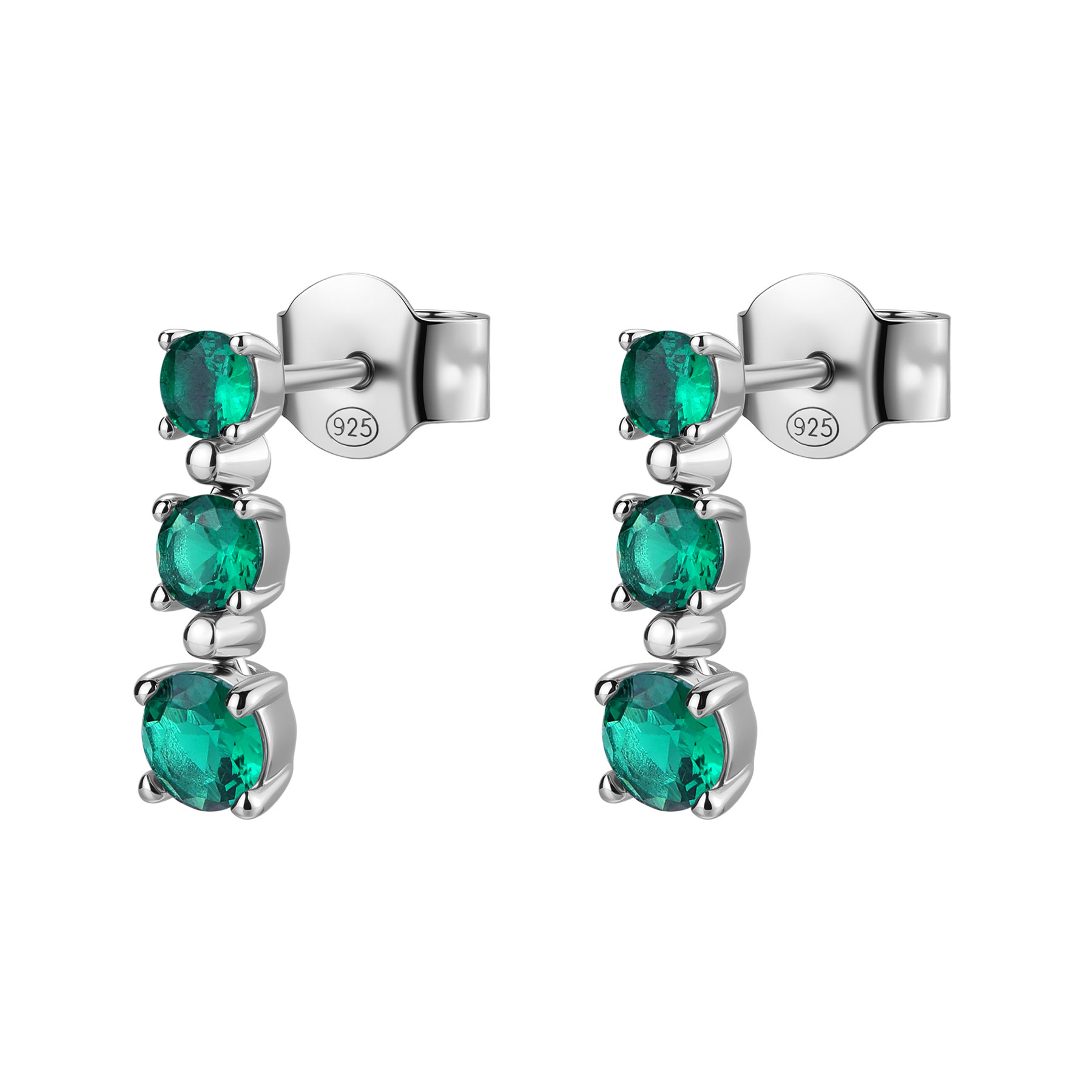 Σκουλαρίκια Fancy Life Green με Ζιργκόν - BROSWAY - FLG133