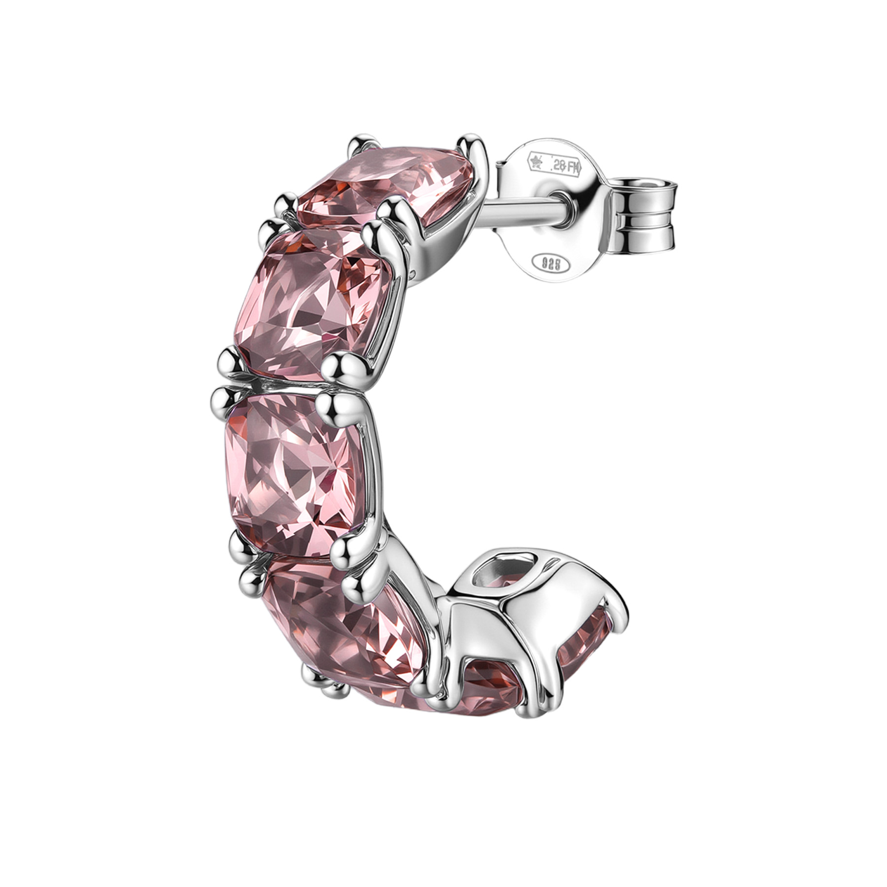 Σκουλαρίκι Μονό Κρίκος Fancy Tender Pink - BROSWAY - FTP12