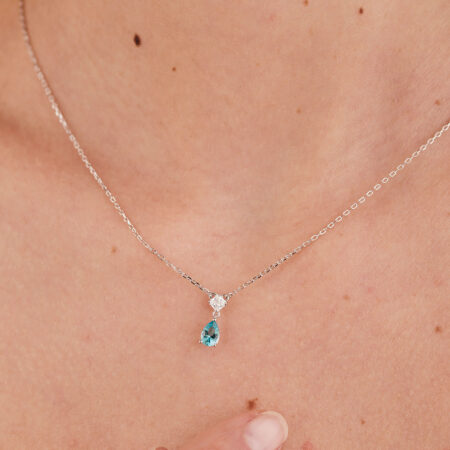Κολιέ Fancy από Ασήμι 925ο - Aqua Green - Brosway - FAG03