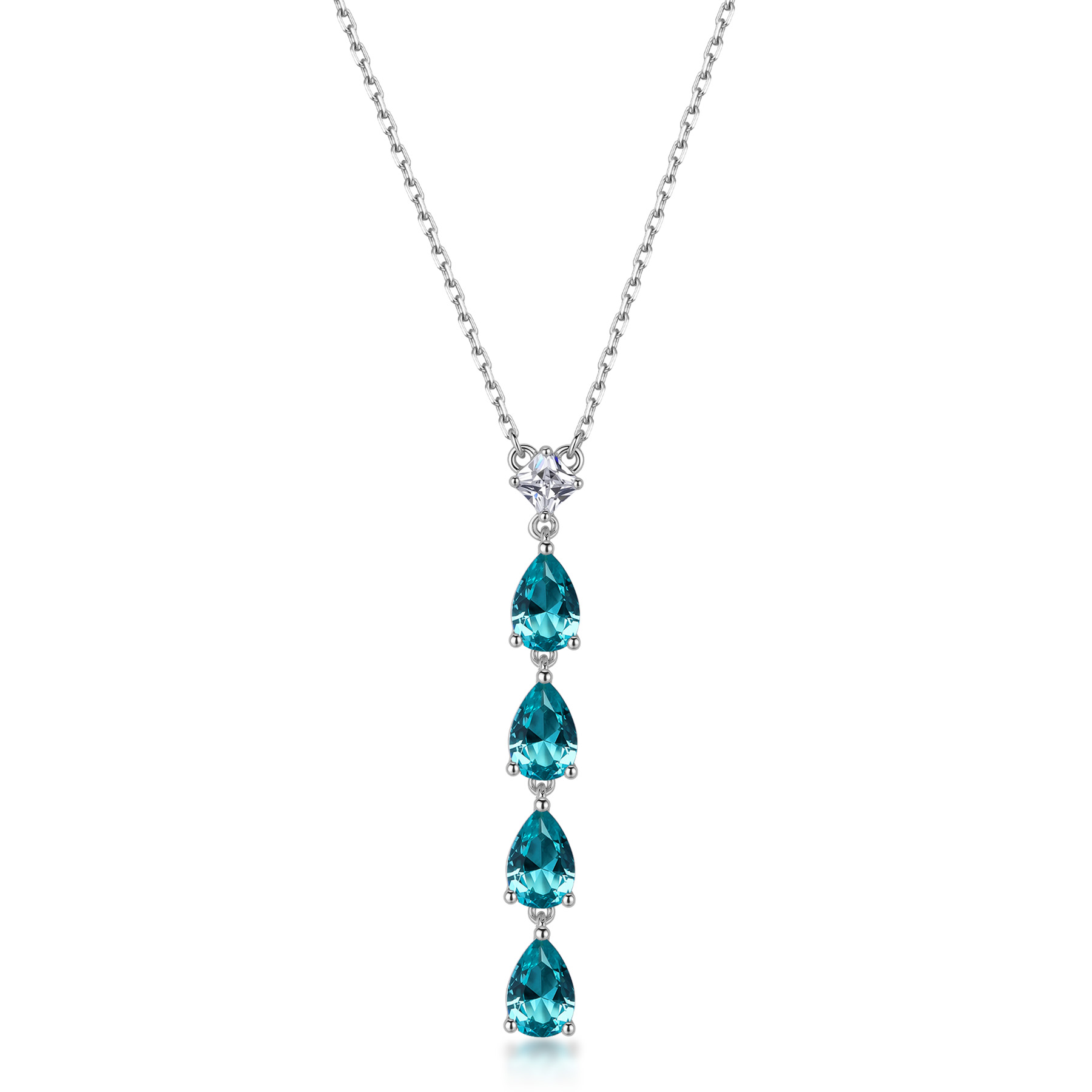 Κολιέ Fancy από Ασήμι 925ο - Aqua Green - Brosway - FAG04