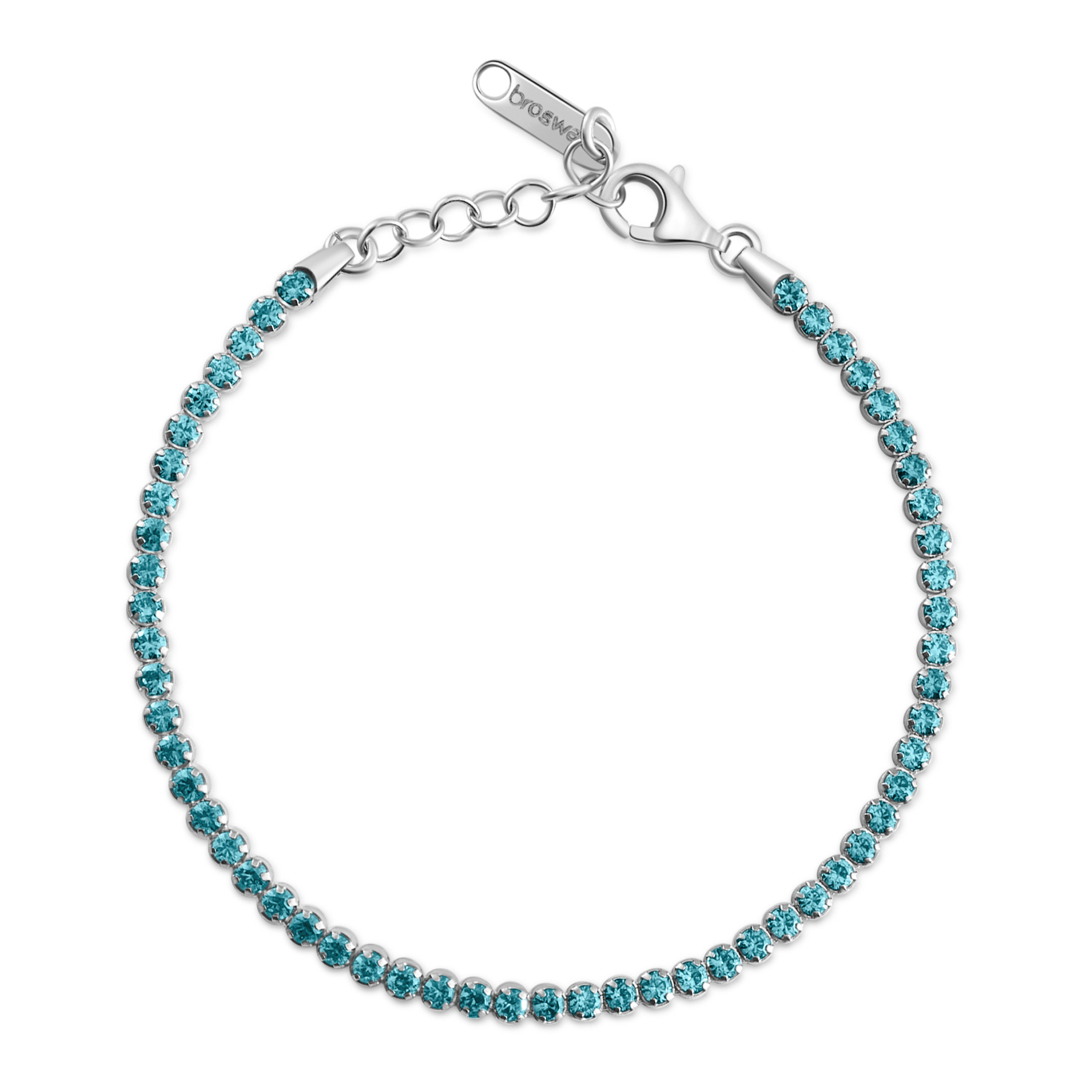 Βραχιόλι Tennis Fancy από Ασήμι 925ο - Aqua Green - Brosway - FAG07