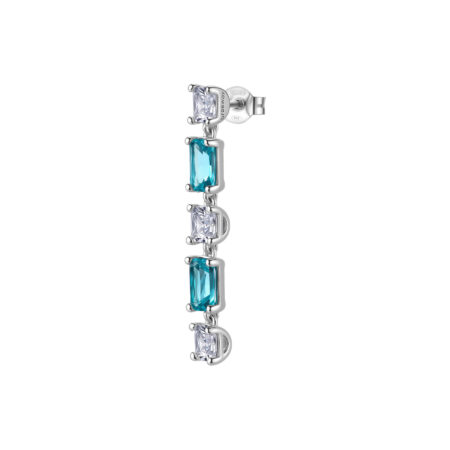 Μονό Σκουλαρίκι Fancy από ασήμι 925ο - Aqua Green - Brosway - FAG19