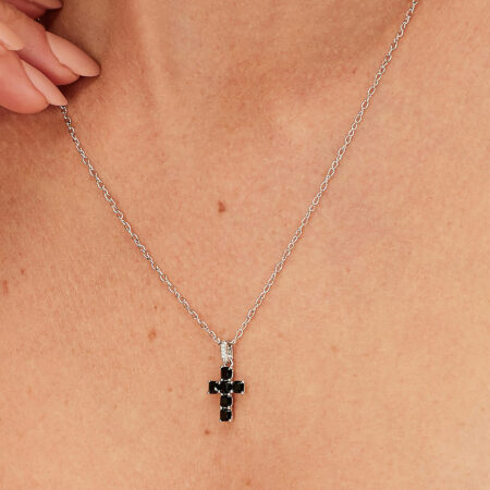 Charm Σταυρός Fancy από Ασήμι 925ο - Mistery Black - Brosway - FMB120