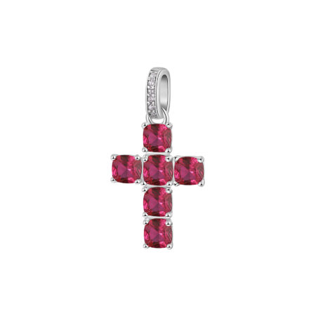 Charm Σταυρός Fancy από Ασήμι 925ο - Passion Ruby - Brosway - FPR116