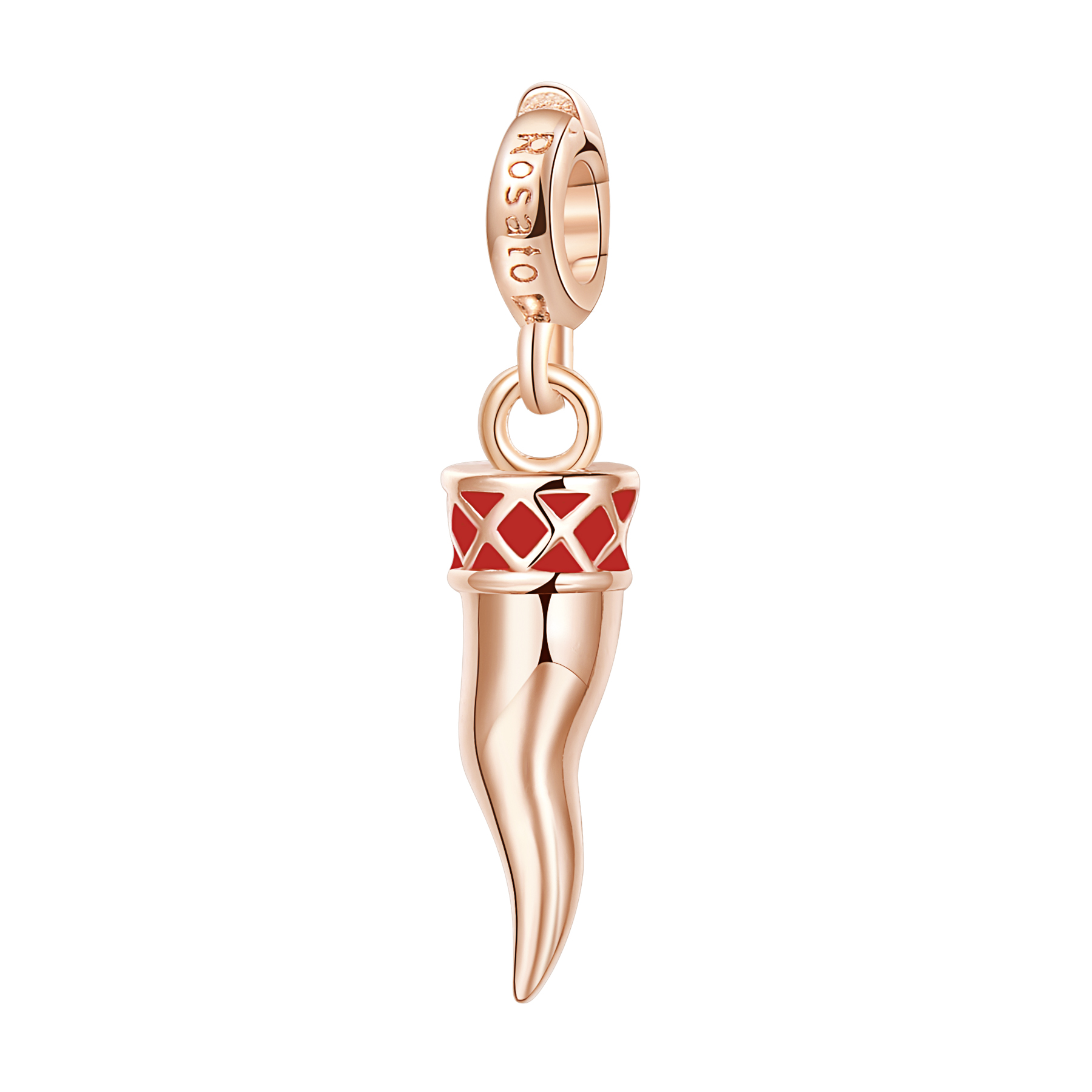 Rosato Charm Horn από Rose Gold Ασήμι 925o - RZ008