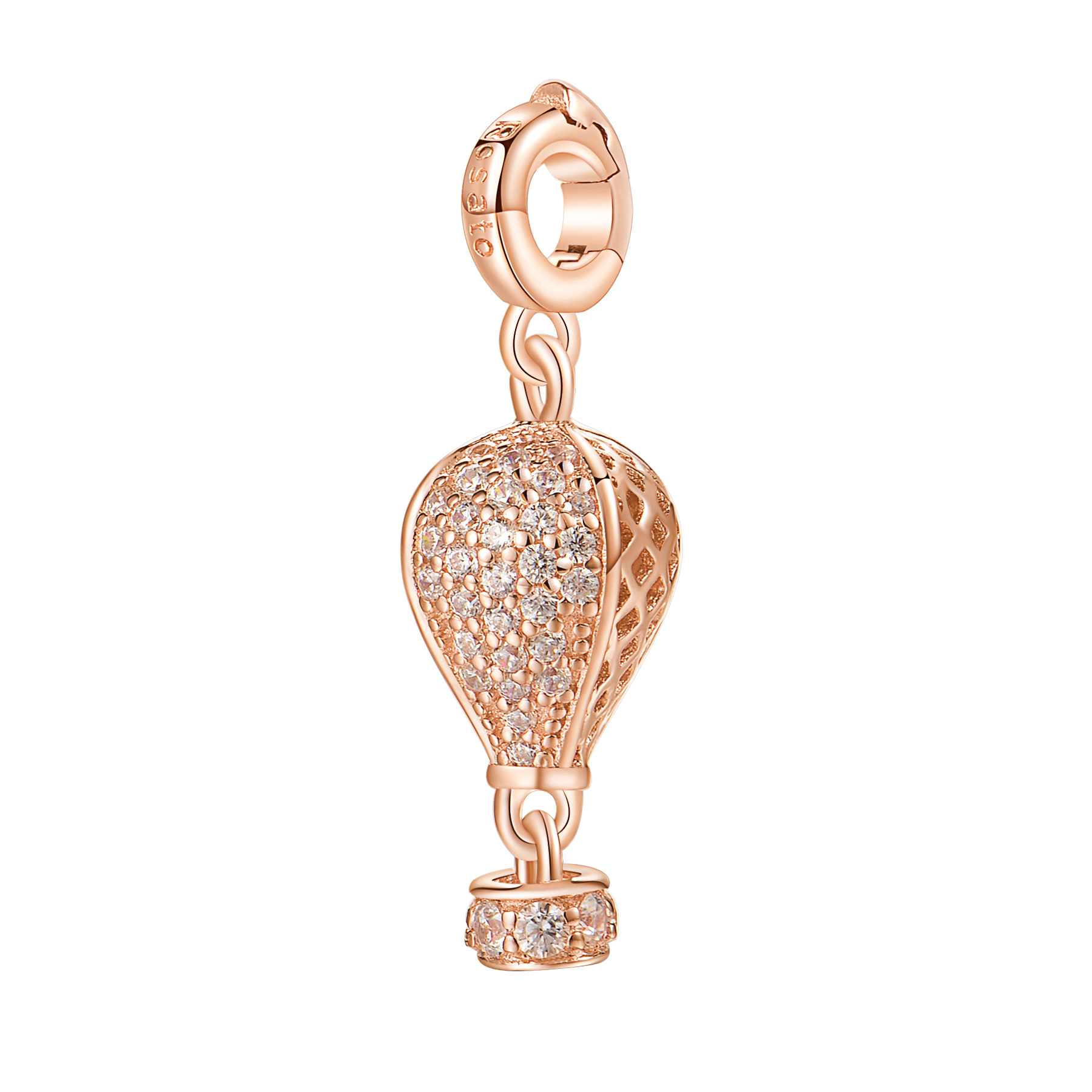 Rosato Charm Hot-Air Balloon από Rose Gold Ασήμι 925o - RZ028