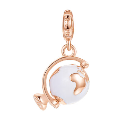 Rosato Charm Globe από Rose Gold Ασήμι 925o - RZ049