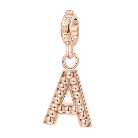 Rosato Charm Letter A από Rose-gold Ασήμι 925o - RZ079