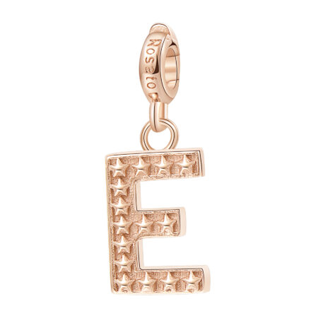Rosato Charm Letter E από Rose-gold Ασήμι 925o - RZ083