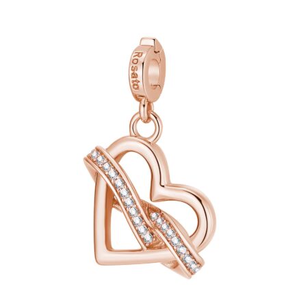 Rosato Charm Heart-Infinity από Rose Gold Ασήμι 925o - RZ194