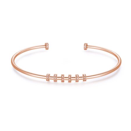 ROSATO Rose gold Ασημένιο Βραχιόλι Storie για Charms - RZB039