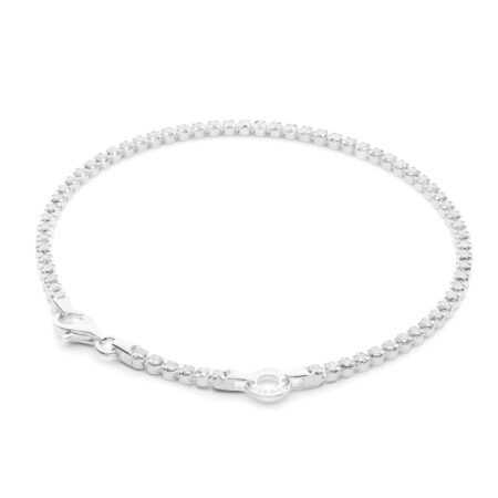 ROSATO Ασημένιο Βραχιόλι Tennis Storie για Charms - RZB040
