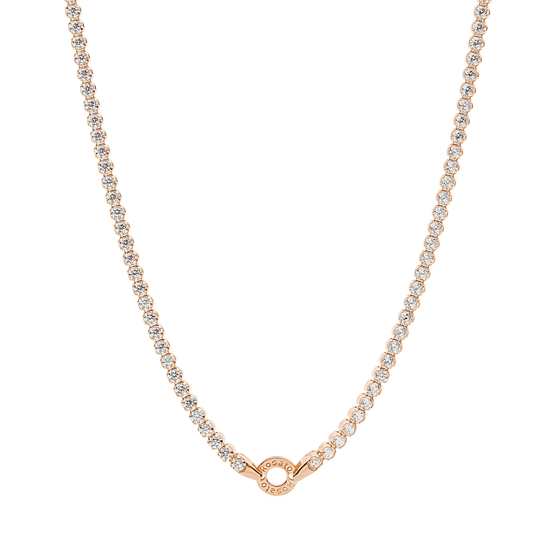 Rosato Rose-gold Ασημένιο Κολιέ Tennis Storie για Charms - RZC053