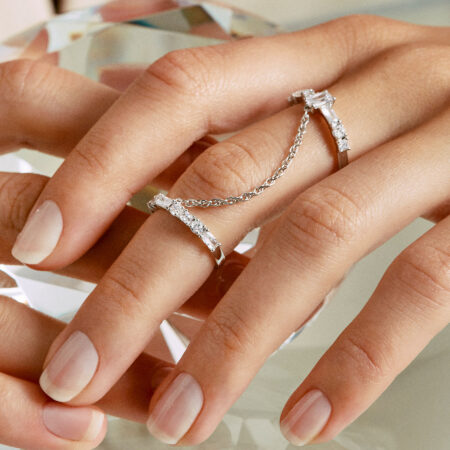 ROSATO Ασημένιο Δαχτυλίδι Gemma Double Ring - RZGE36