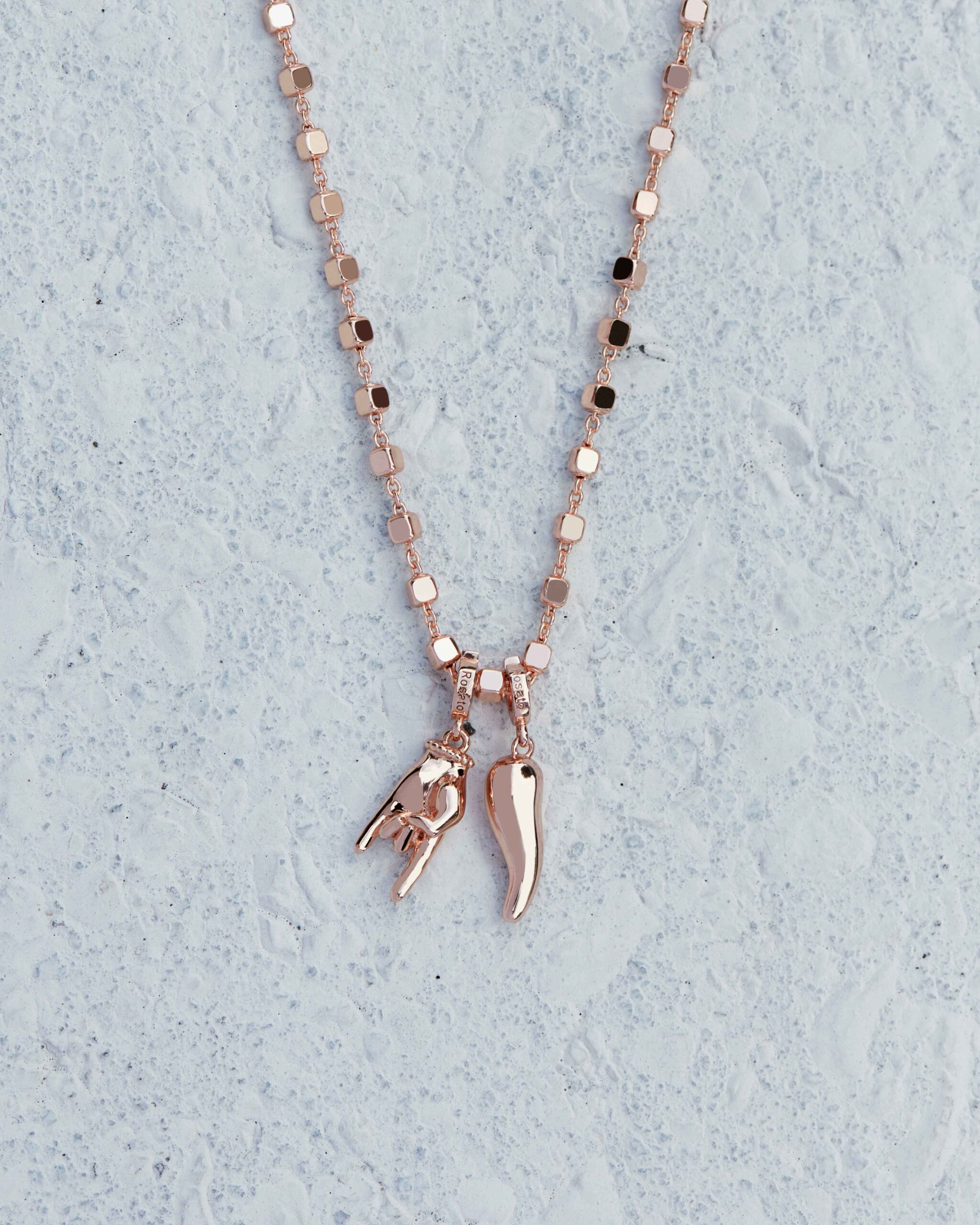 Rosato Charm Horn από Rose Gold Ασήμι 925o - RZ008 - Image 2